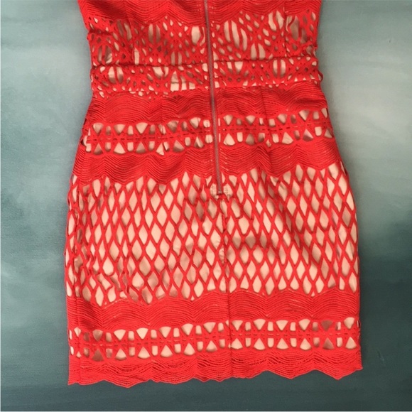 Endless Rose Guipure Lace Dress Chili NWT - Picture 12 of 12